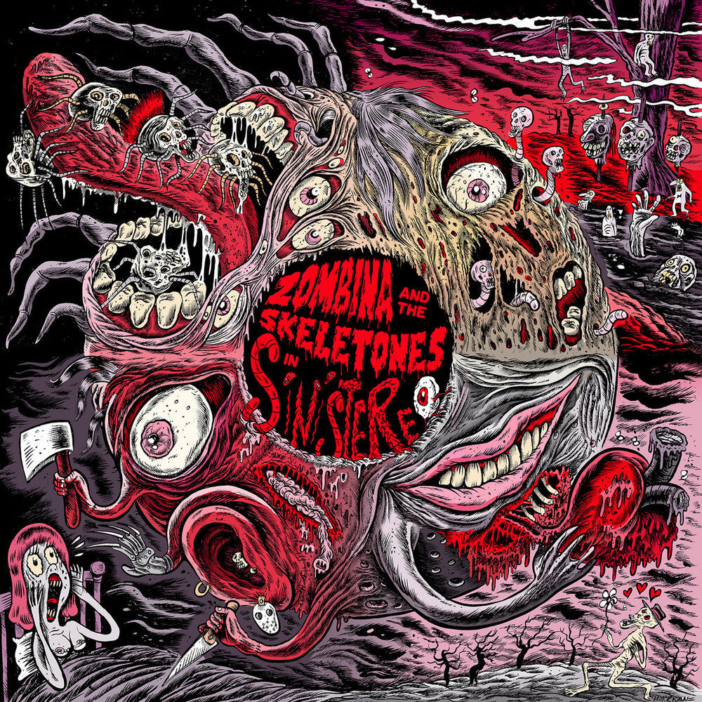 Zombina & The Skeletones - In Sinistereo [Colored Vinyl] [Limited Edition] (Red) [With Booklet] Vinyl Record