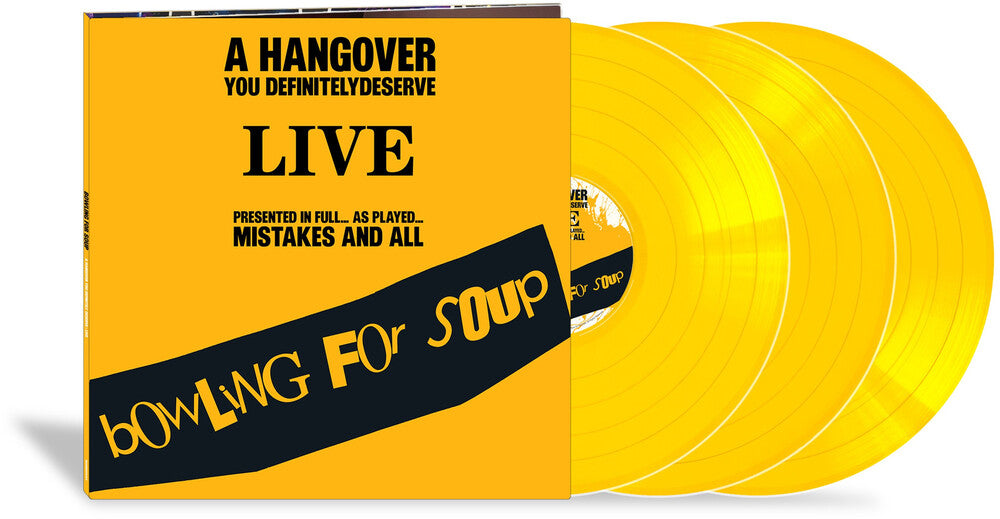 Bowling For Soup - Hangover You Definitely Deserve (Live) [Colored Vinyl] Vinyl Record