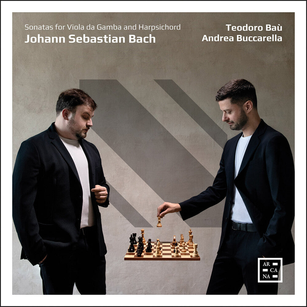 the album cover for Teodoro Bau - J. S. Bach: Sons For Viola Da Gamba & Harpsichord