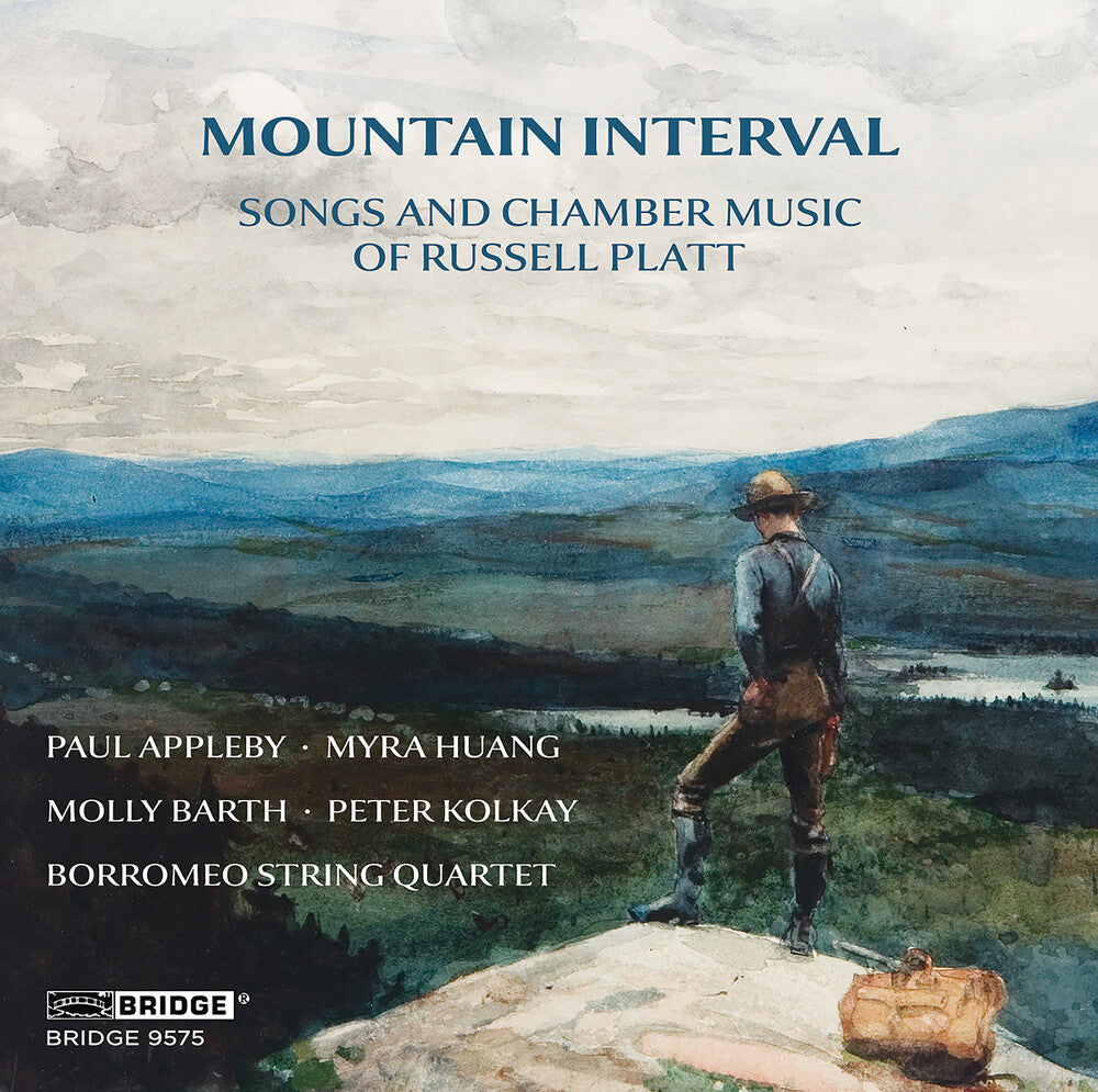 the album cover for Paul Appleby - Mountain Interval - Songs & Chamber Music Of Russe
