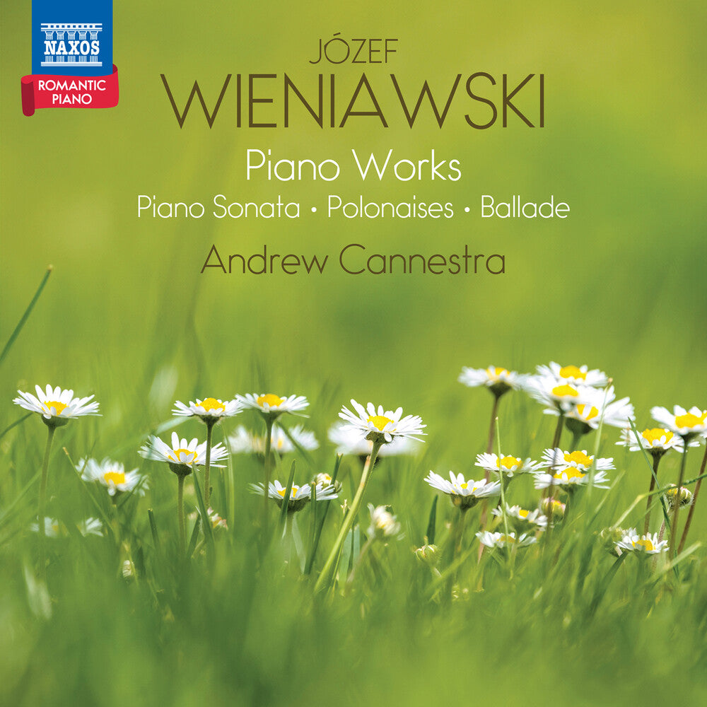 the album cover for Andrew Cannestra - Wieniawski: Pno Works