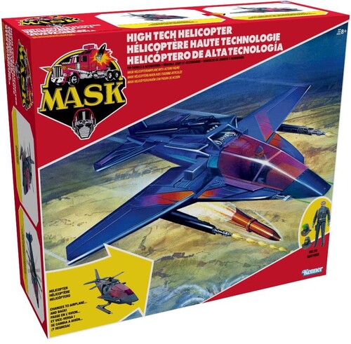 Mask High Tech Helicopter Vehicle With Figure Set - Mask High Tech Helicopter Vehicle With Figure Set - Collectibles