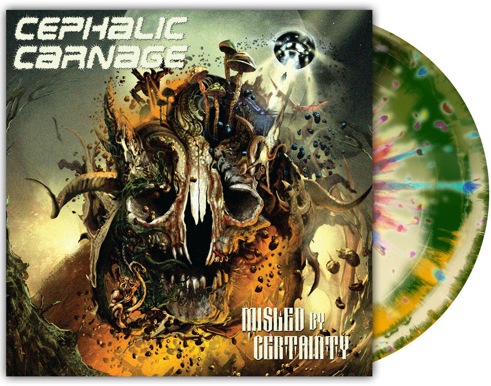 Cephalic Carnage - Misled By Certainty [Tri-Color Merge with Splatter] Vinyl Record
