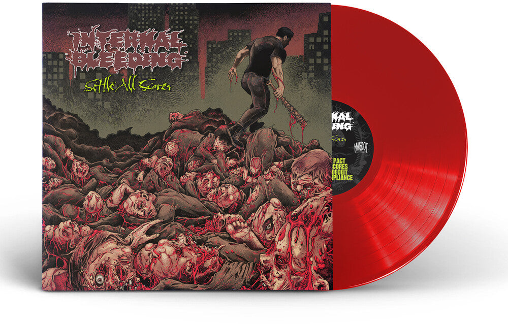 Internal Bleeding - Settle All Scores [Clear Vinyl] (Red) Vinyl Record