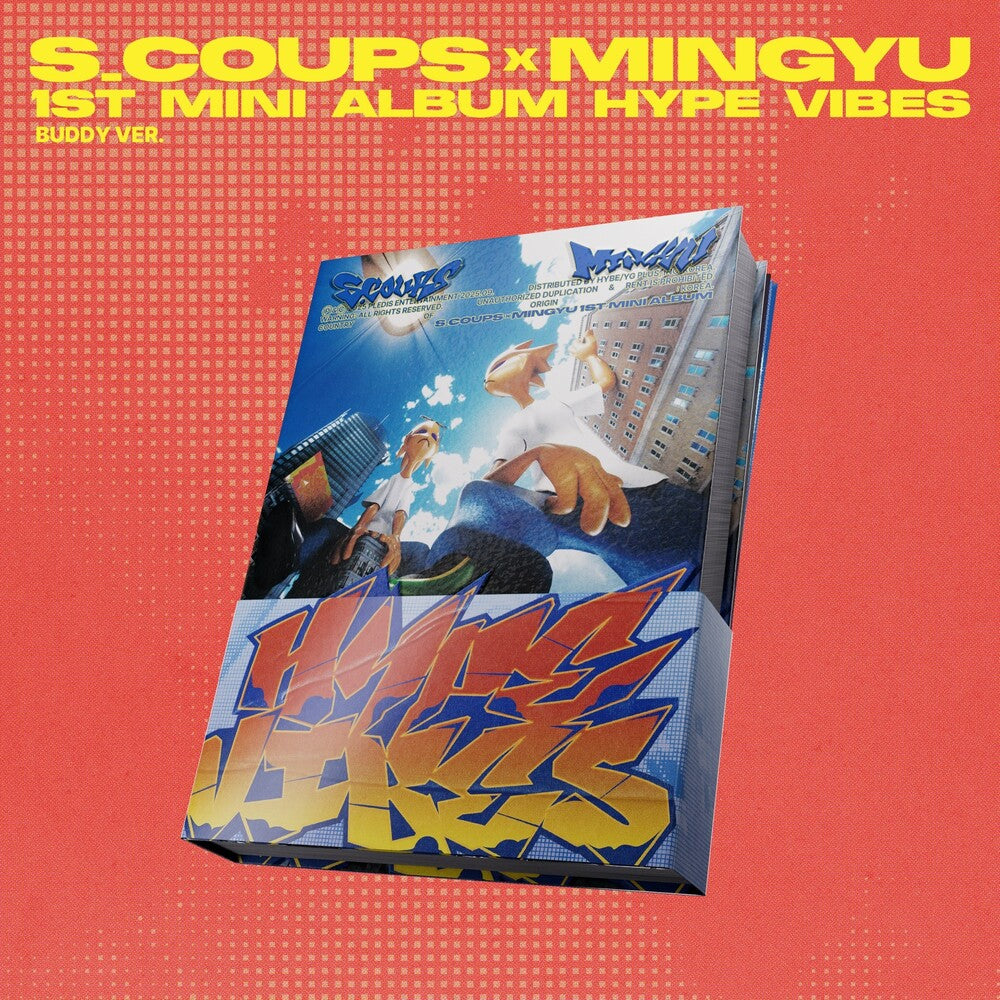 the album cover for CxM (SEVENTEEN) - CxM 1st Mini Album 'HYPE VIBES' [CxM 1st Mini Album 'HYPE VIBES' [buddy Ver.]