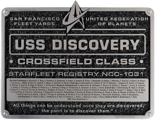 Star-trek Discovery Ships Discovery Plaque - Star-trek Discovery Ships Discovery Plaque - Collectibles