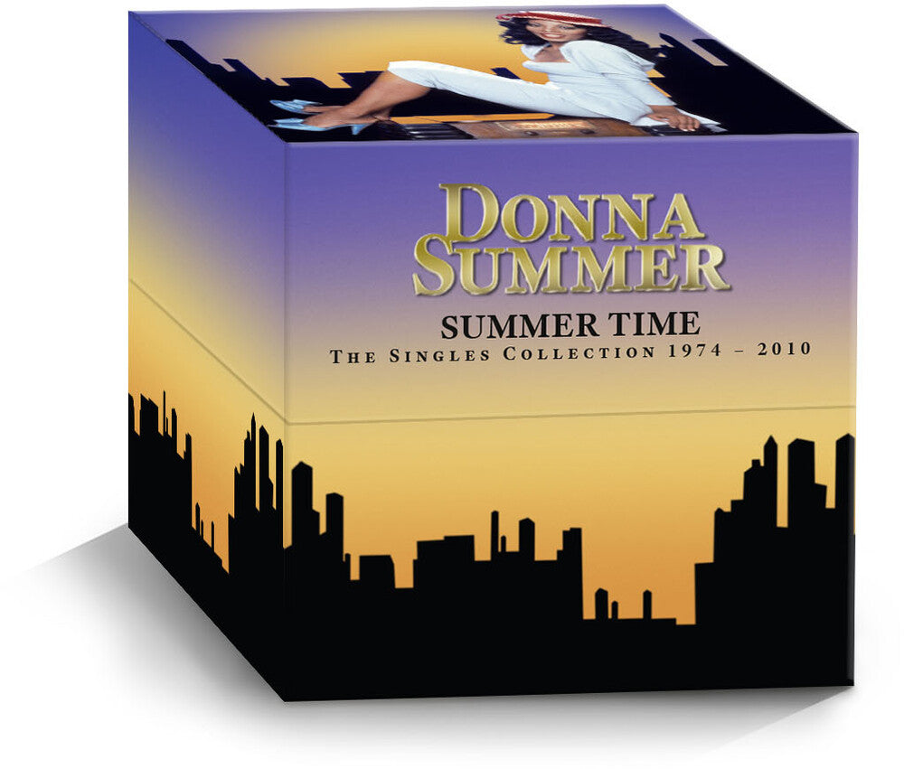 the album cover for Donna Summer - Summer Time: The Singles Collection 1974-2010 (Uk)