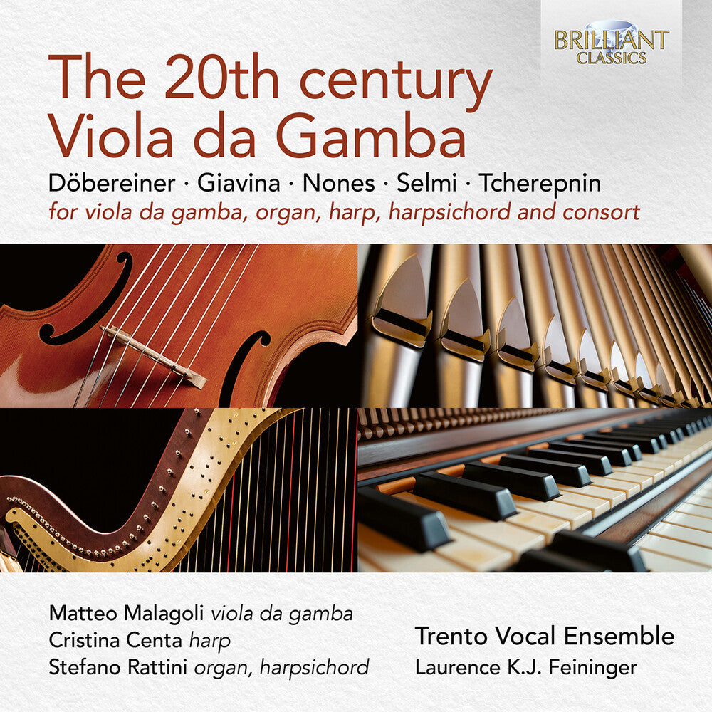 the album cover for Matteo Malagoli - 20th Century Viola Da Gamba
