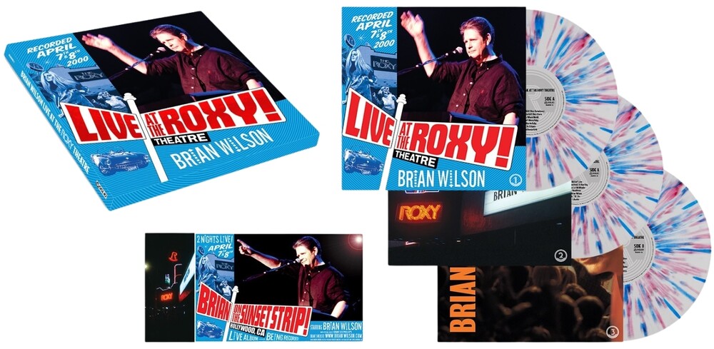 Brian Wilson - Live At The Roxy Theatre [Indie Exclusive White + Red & Blue Splatter 140g 3LP] Vinyl Record