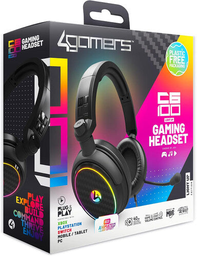 4gamers Uni C6-100 Led Headset - 4gamers Uni C6-100 Led Headset - Game Accessories