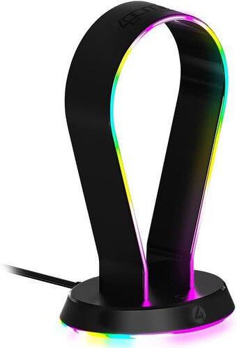 4gamers Uni Light-up Led Gaming Headset Stand Blk - 4gamers Uni Light-up Led Gaming Headset Stand Blk - Game Accessories