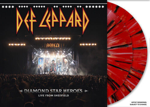 Def Leppard - Diamond Star Heroes: Live From Sheffield [2LP Red & Black Splatter] Vinyl Record