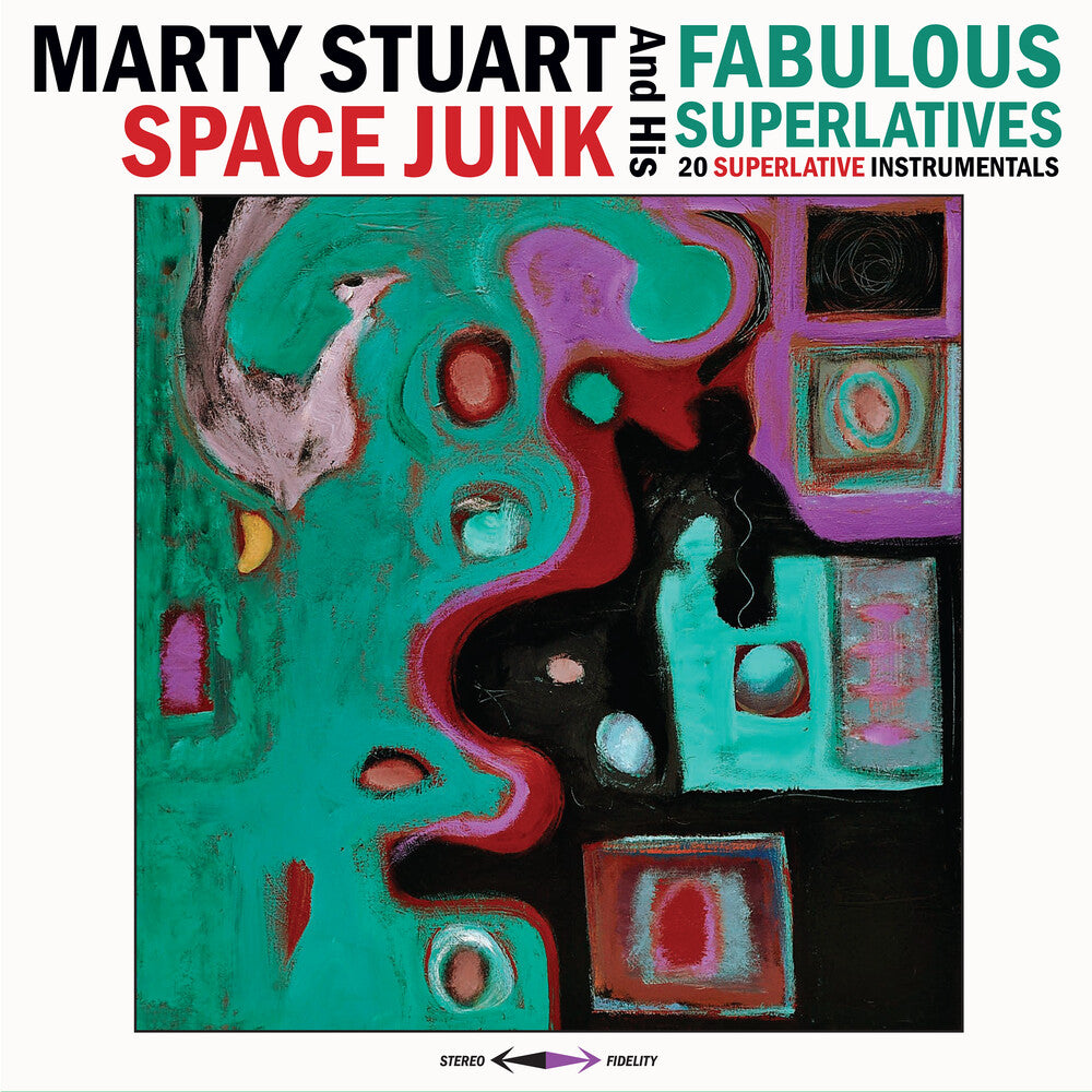 the album cover for Marty Stuart  & His Fabulous Superlatives - Space Junk [Blue Vinyl]