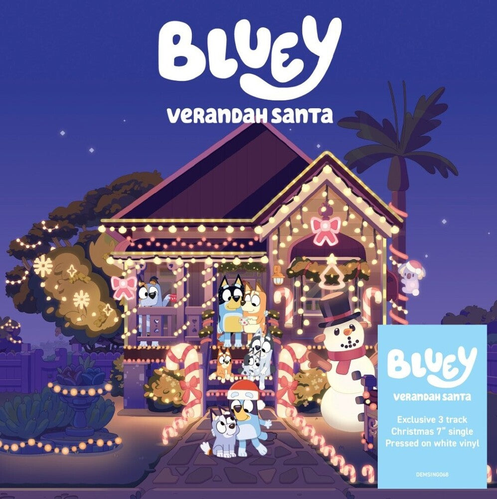 the album cover for Bluey - Verandah Santa [Colored Vinyl] (Wht) (Uk)