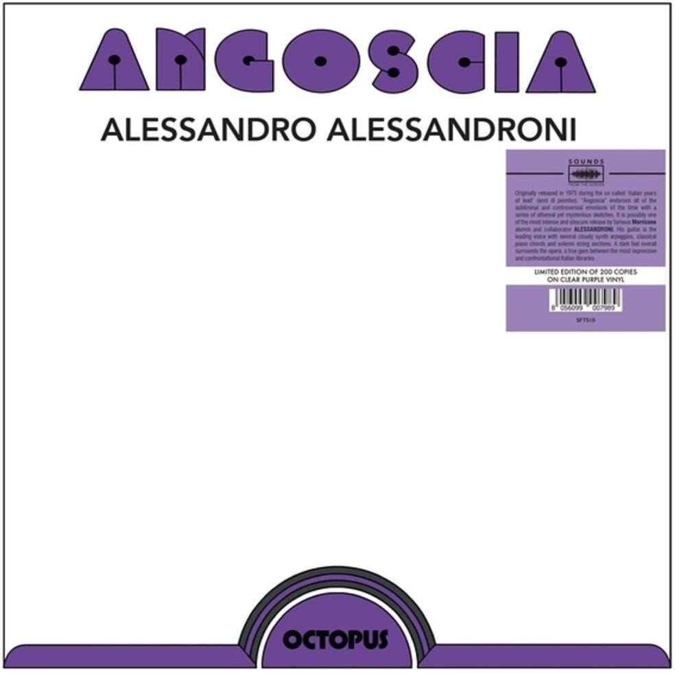 Alessandro Alessandroni - Angoscia [Colored Vinyl] Vinyl Record