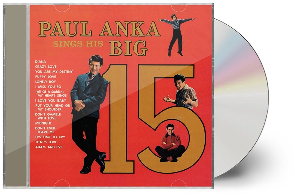 Paul Anka Sings His Big 15 Music CD