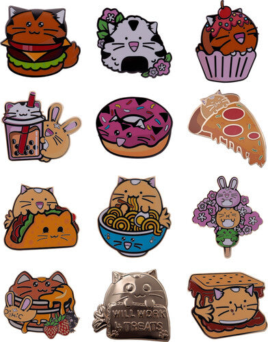 Fuzzballs Mystery Pin Badge 12ct Blind Boxes Dis - Fuzzballs Mystery Pin Badge 12ct Blind Boxes Dis - Collectibles
