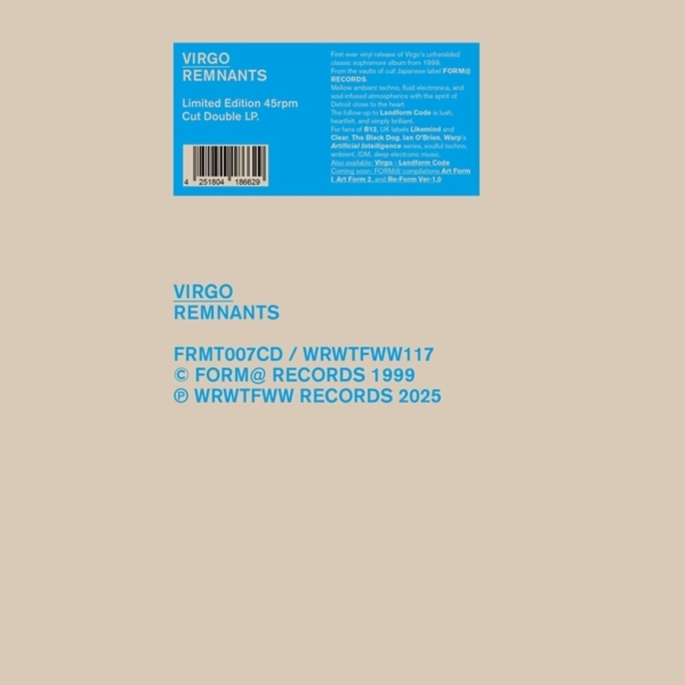 Remnants [LP] Vinyl Record