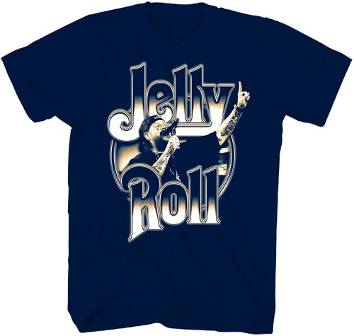 Jelly Roll Number 1 Tshirt 2x Large Navy - Jelly Roll Number 1 Tshirt 2x Large Navy - Apparel