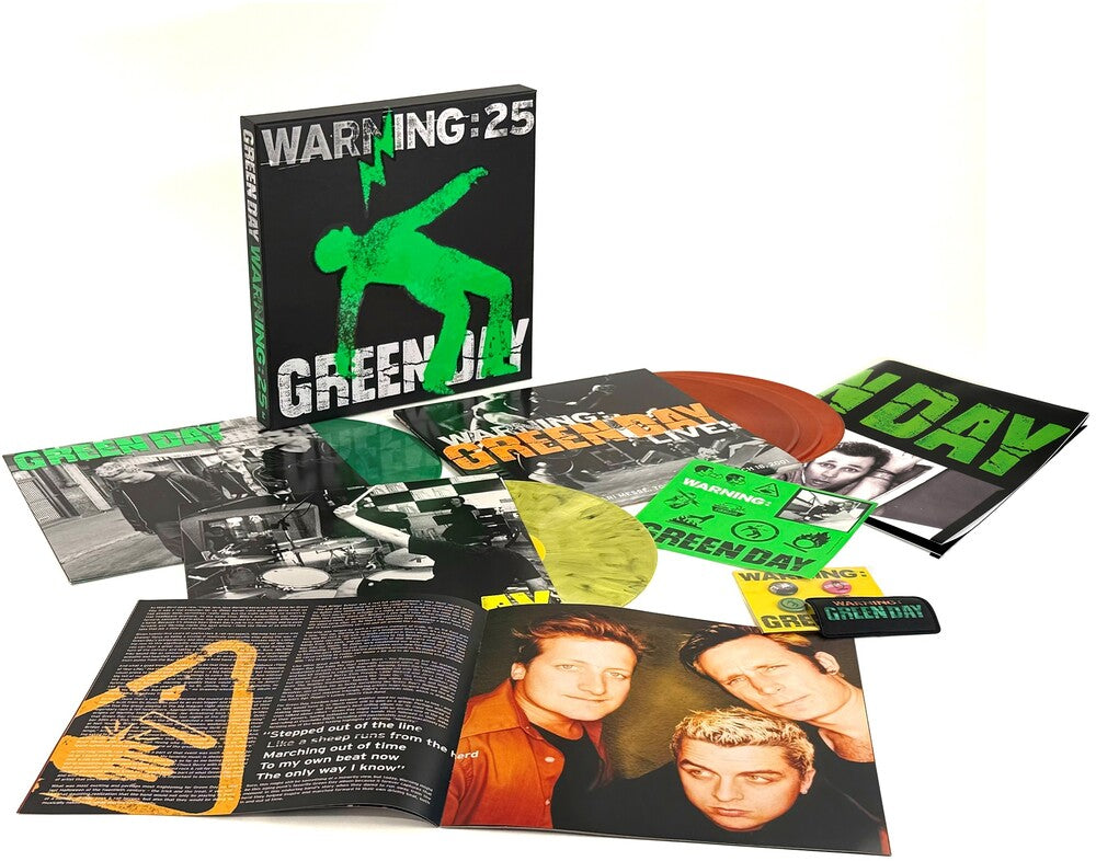 Green Day - Warning (25th Anniversary Deluxe Edition) [Green, Yellow, and Orange LP] Vinyl Record