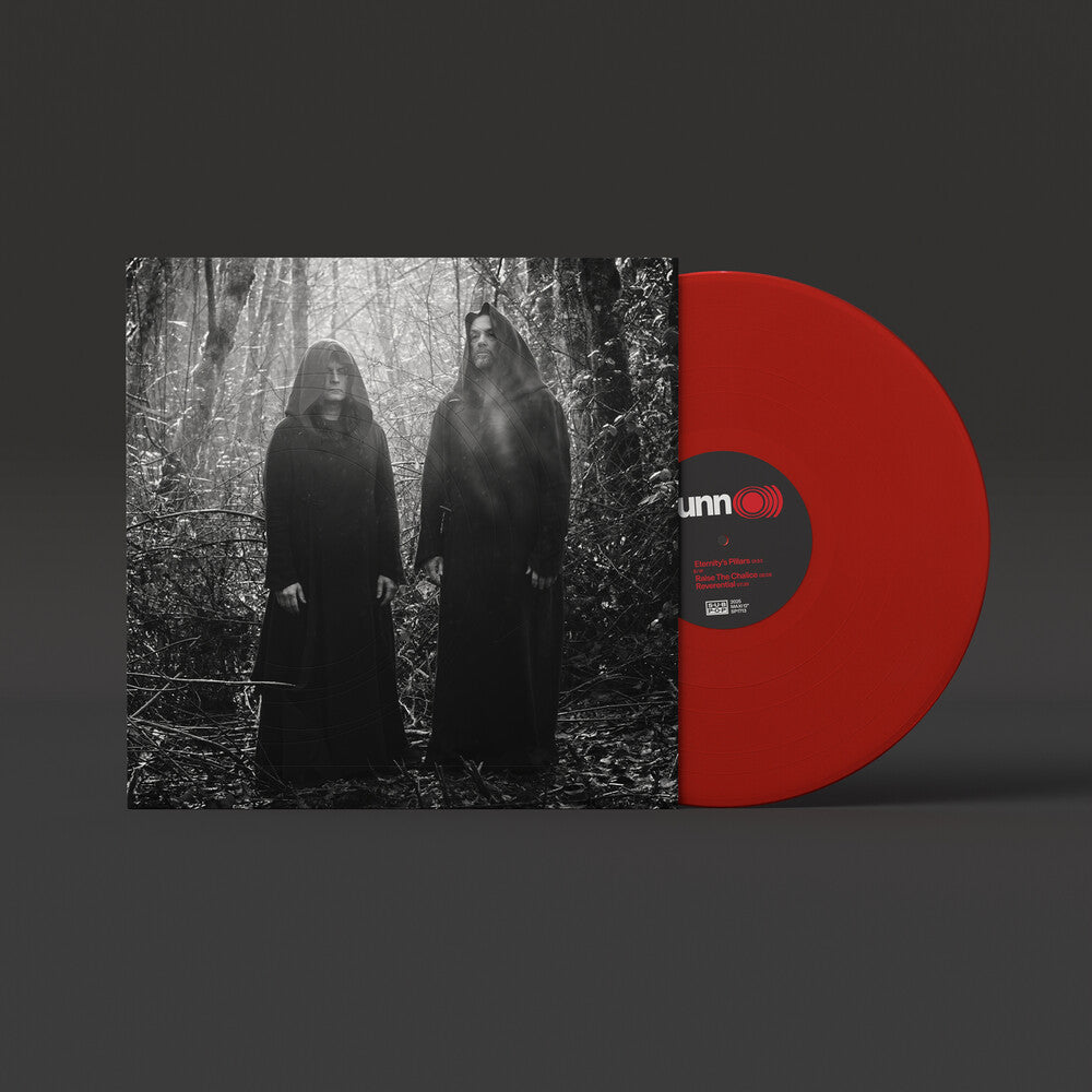 the album cover for Sunn O))) - Eternity's Pillars b/w Raise the Chalice & Reverential [Red Vinyl]