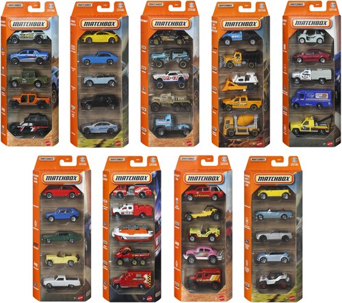 Matchbox - Matchbox Basic 1 64 Car 5 Pack 12 Piece H Asrt - Collectibles