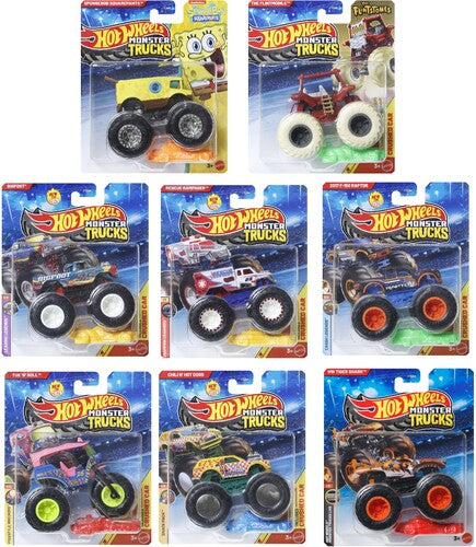 Hot Wheels Monster Trucks - Hot Wheels Monster Trucks 1 64 8 Piece E Asrt - Collectibles