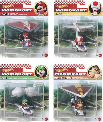 Hot Wheels Mario Kart - Hot Wheels Mario Kart Glider 4 Piece S Asrt - Collectibles