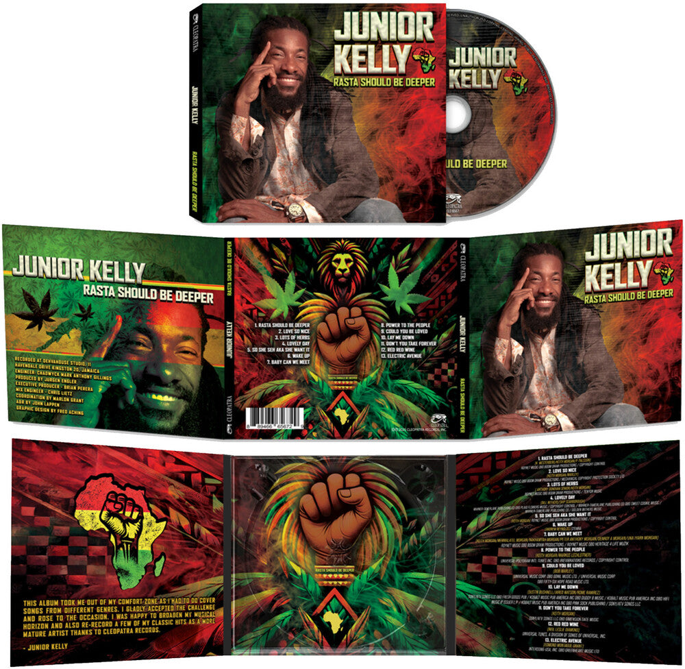 the album cover for Junior Kelly - Rasta Should Be Deeper