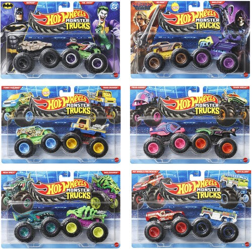 Hot Wheels Monster Trucks - Hw Monster Trucks 1 64 Demo Doubles 2pk C Asrt - Collectibles