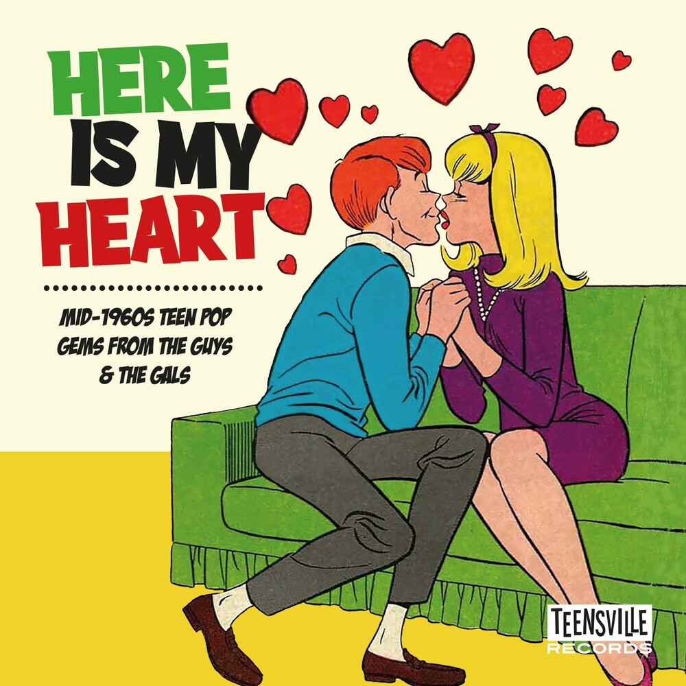 the album cover for Here Is My Heart: Mid-1960s Teen Pop Gems From The - Here Is My Heart: Mid-1960s Teen Pop Gems From The