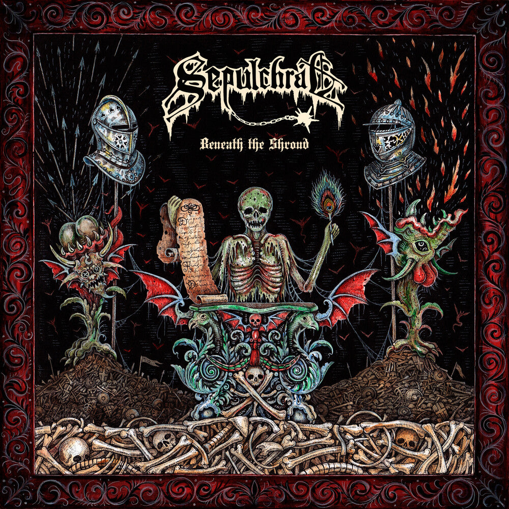 Sepulchral - Beneath The Shroud [Clear Vinyl] (Red) Vinyl Record