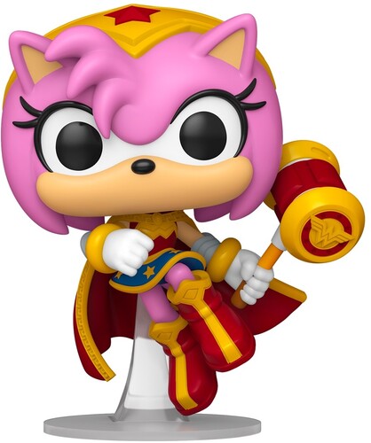 Pop Heroes Justice League Of America & Sonic - Pop Heroes Jla & Sonic Amy Rose Ww - Collectibles