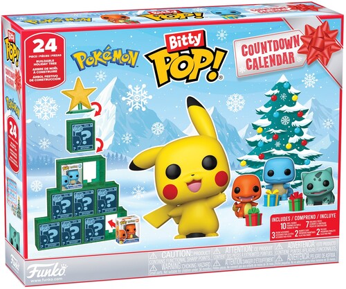 Bitty Pop Countdown Calendar Pokemon - Bitty Pop Countdown Calendar Pokemon - Collectibles