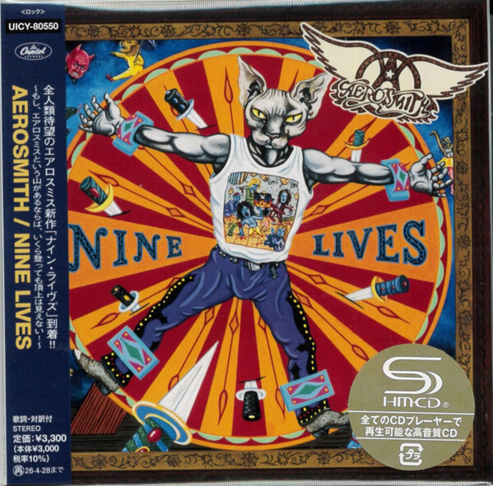 the album cover for Aerosmith - Nine Lives - Limited Edition (Bonus Track) (Jmlp)