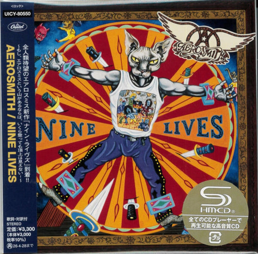 the album cover for Aerosmith - Nine Lives - Limited Edition (Bonus Track) (Jmlp)