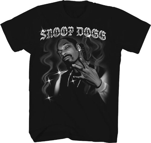 Snoop Dog Air Brush T-shirt 1x Large Blk - Snoop Dog Air Brush T-shirt 1x Large Blk - Apparel