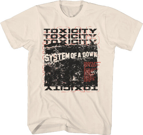 System Of A Down Toxicity Scribble Tsh Medium Nat - System Of A Down Toxicity Scribble Tsh Medium Nat - Apparel