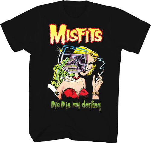 Misfits Die Die My Darling T-shirt Medium Blk - Misfits Die Die My Darling T-shirt Medium Blk - Apparel