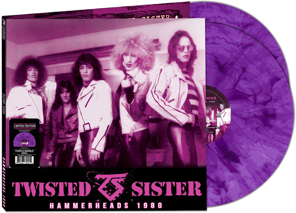 Twisted Sister - Hammerheads 1980 [Purple Marble 2LP] Vinyl Record