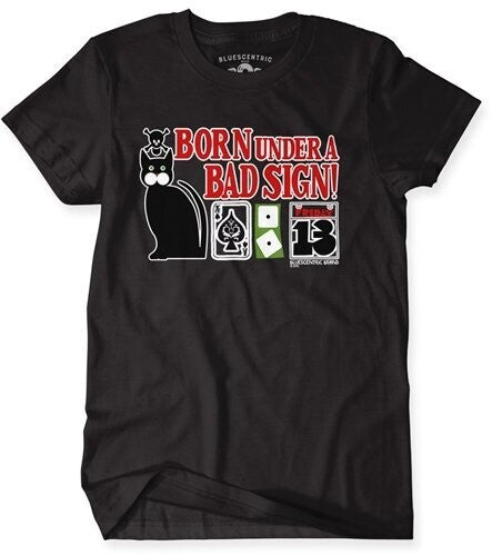 Born Under A Bad Sign T-shirt Black Large - Born Under A Bad Sign T-shirt Black Large - Apparel