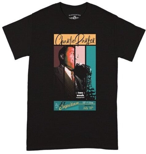 Charlie Parker 18th & Vine T-shirt Black Medium - Charlie Parker 18th & Vine T-shirt Black Medium - Apparel