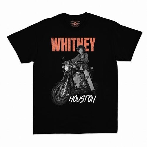 Whitney Houston Motorcycle T-shirt Black Large - Whitney Houston Motorcycle T-shirt Black Large - Apparel