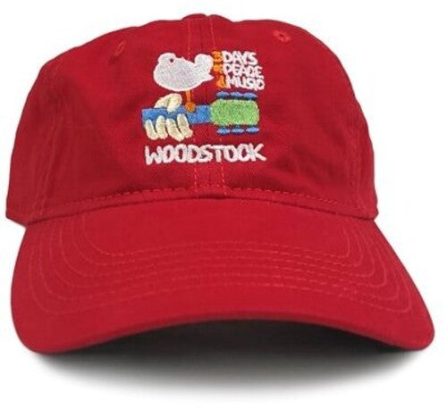 Woodstock Unstructured Hat - Red - Woodstock Unstructured Hat - Red - Apparel