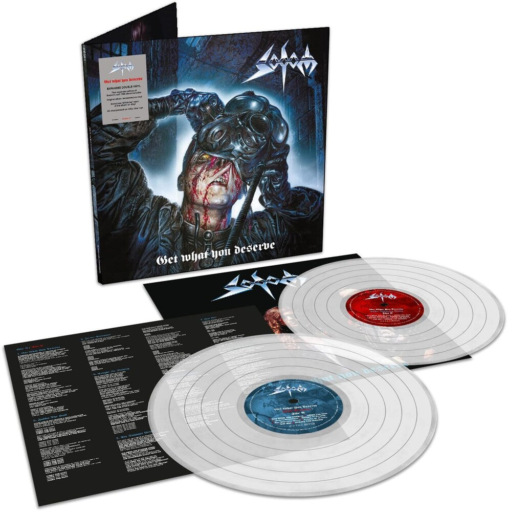 the album cover for Sodom - Get What You Deserve - Expanded Edition [Milky Clear]