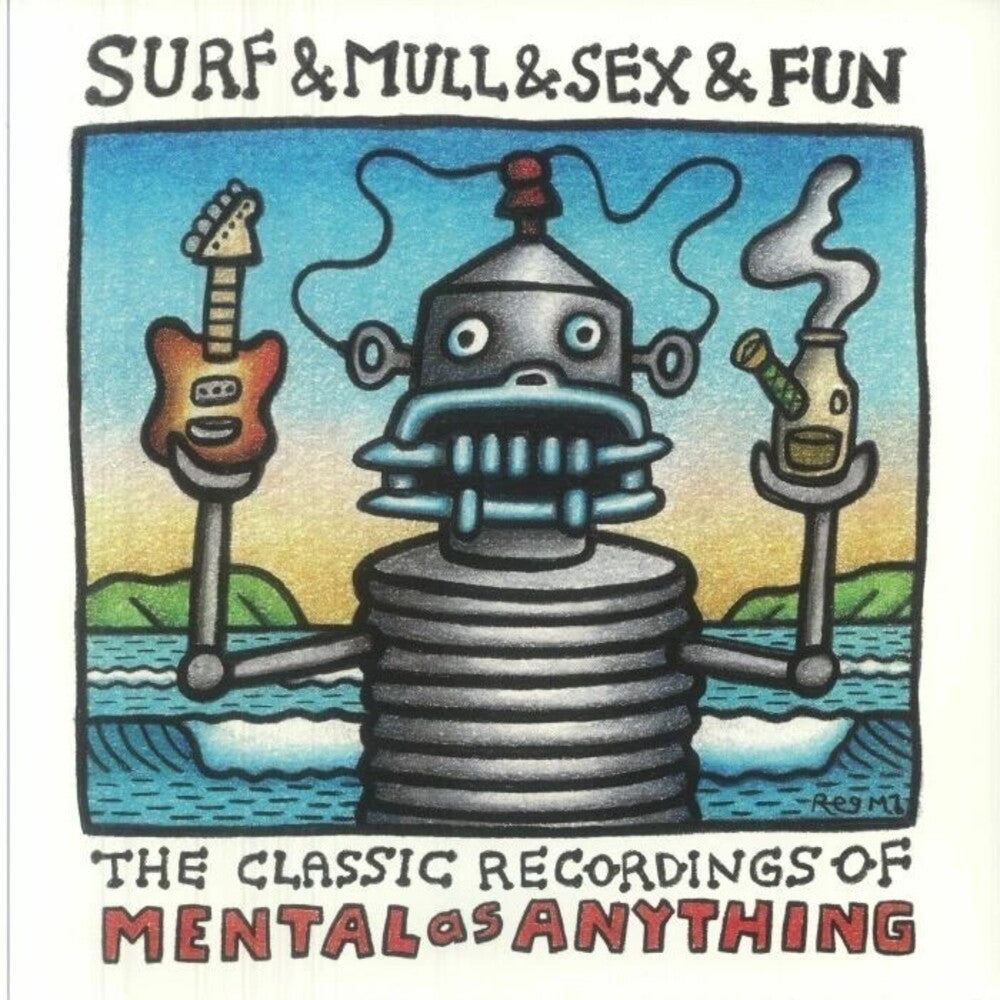 the album cover for Mental As Anything - Surf & Mull & Sex & Fun: Classic Recordings Of