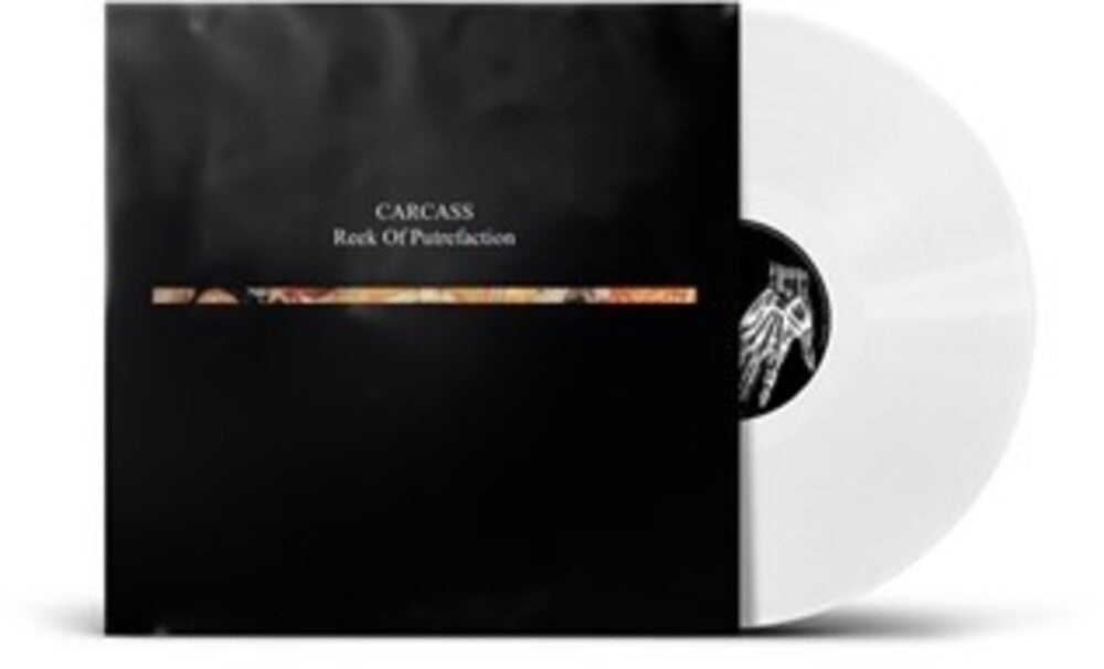 the album cover for Carcass - Reek Of Putrefaction - White Vinyl [Colored Vinyl] (Wht)