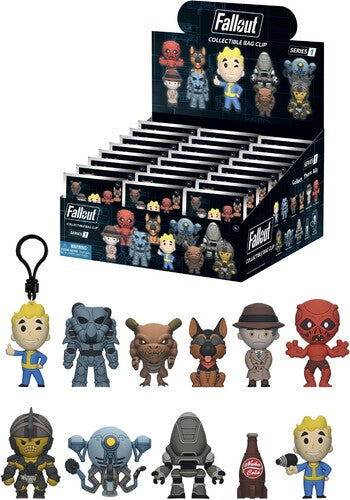Fallout Series 1 - 24pc 3d Foam Bag Clip Blind Box - Fallout Series 1 - 24pc 3d Foam Bag Clip Blind Box - Collectibles