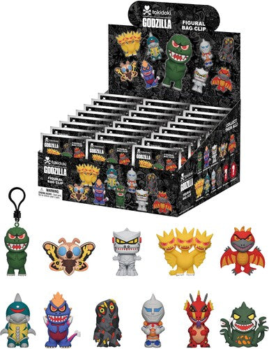 Tokidoki X Godzilla S1 - 24pc 3d Foam Bag Clip Bli - Tokidoki X Godzilla S1 - 24pc 3d Foam Bag Clip Bli - Collectibles
