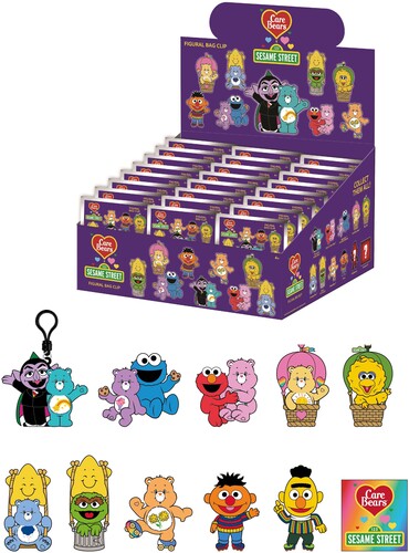 Care Bears X Sesame Street S1- 24pc 3d Foam Bag Cl - Care Bears X Sesame Street S1 24pc 3d Foam Bag Cli - Collectibles
